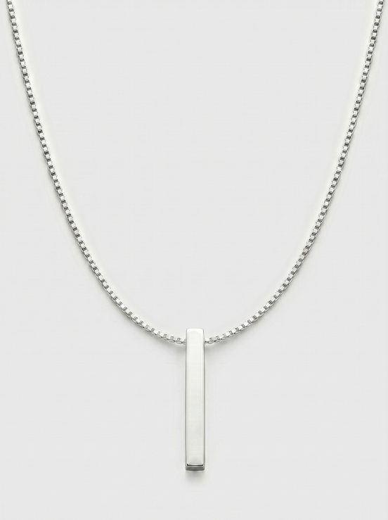 Minimal Pendant & Box Chain