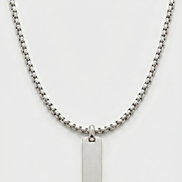 Flat Pendant & Classic Chain