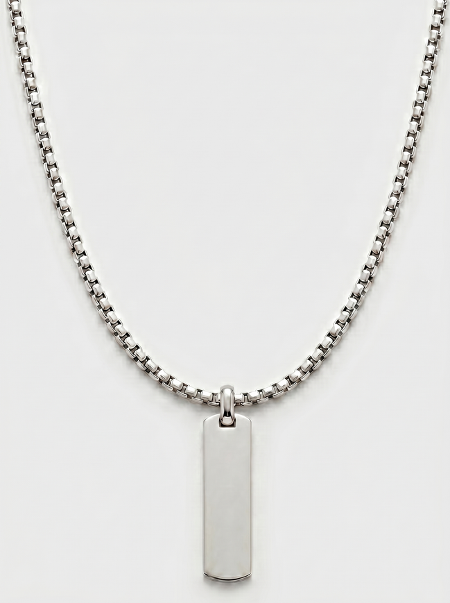 Flat Pendant & Classic Chain