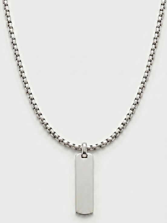 Flat Pendant & Classic Chain