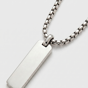 Flat Pendant & Classic Chain