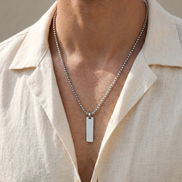 Flat Pendant & Classic Chain