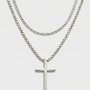 Cross Pendant & Necklace Duo