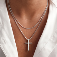 Cross Pendant & Necklace Duo
