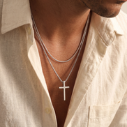 Cross Pendant & Necklace Duo