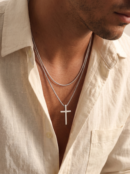 Cross Pendant & Necklace Duo