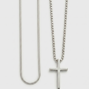 Cross Pendant & Necklace Duo