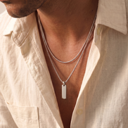 Flat Pendant & Necklace Duo