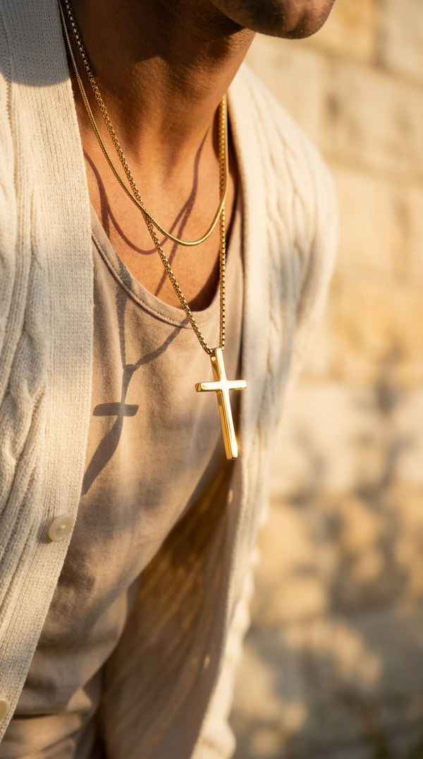 Cross Pendant & Necklace Duo